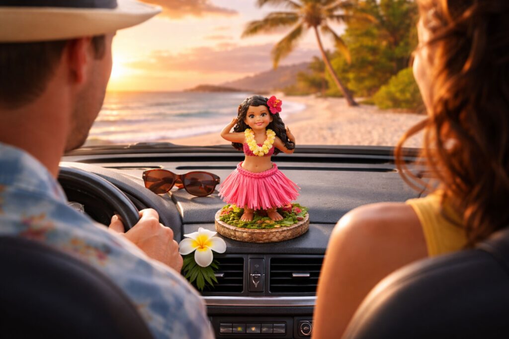 hula dashboard dolls kc hawaii