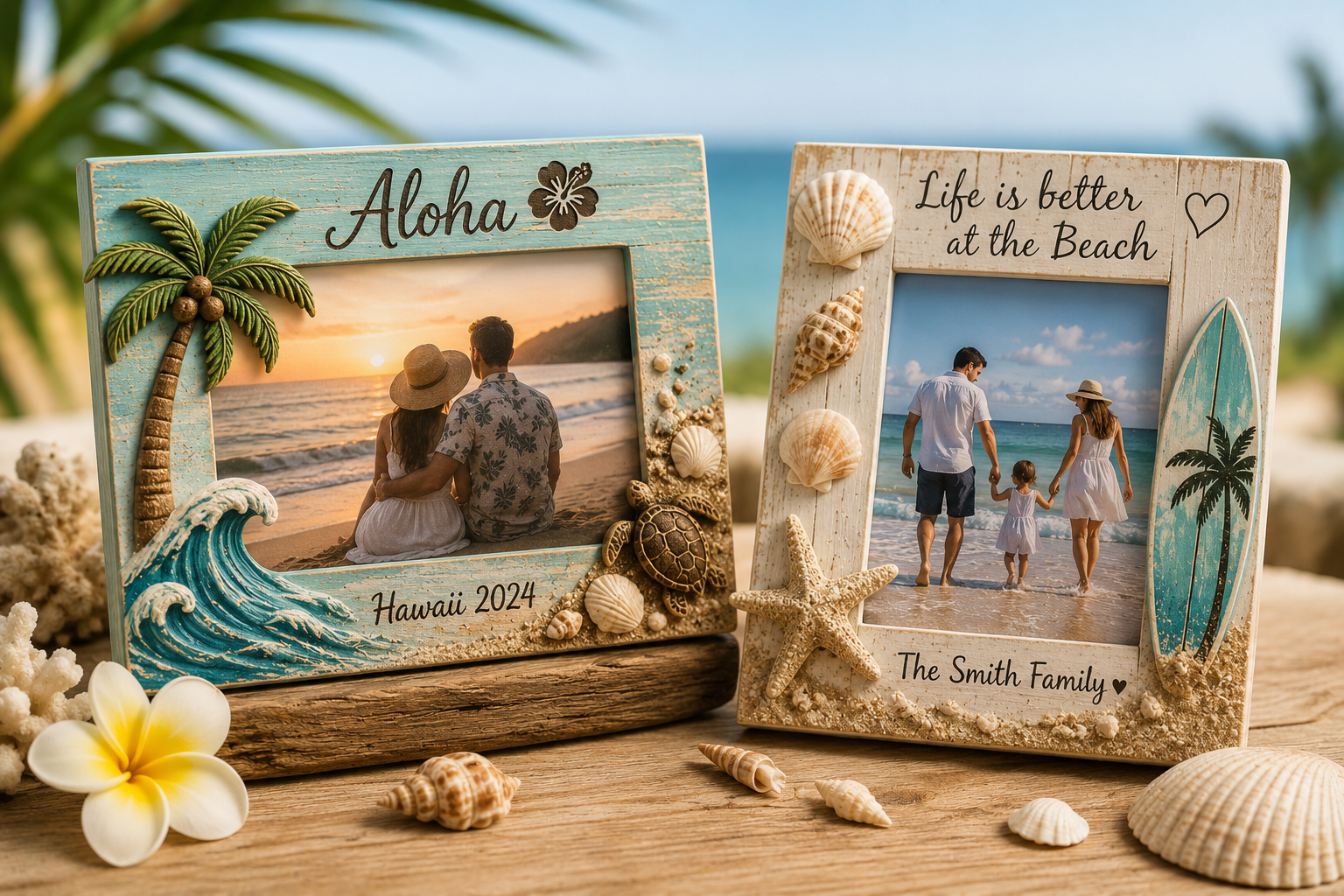 Customized Beach Photo Frames