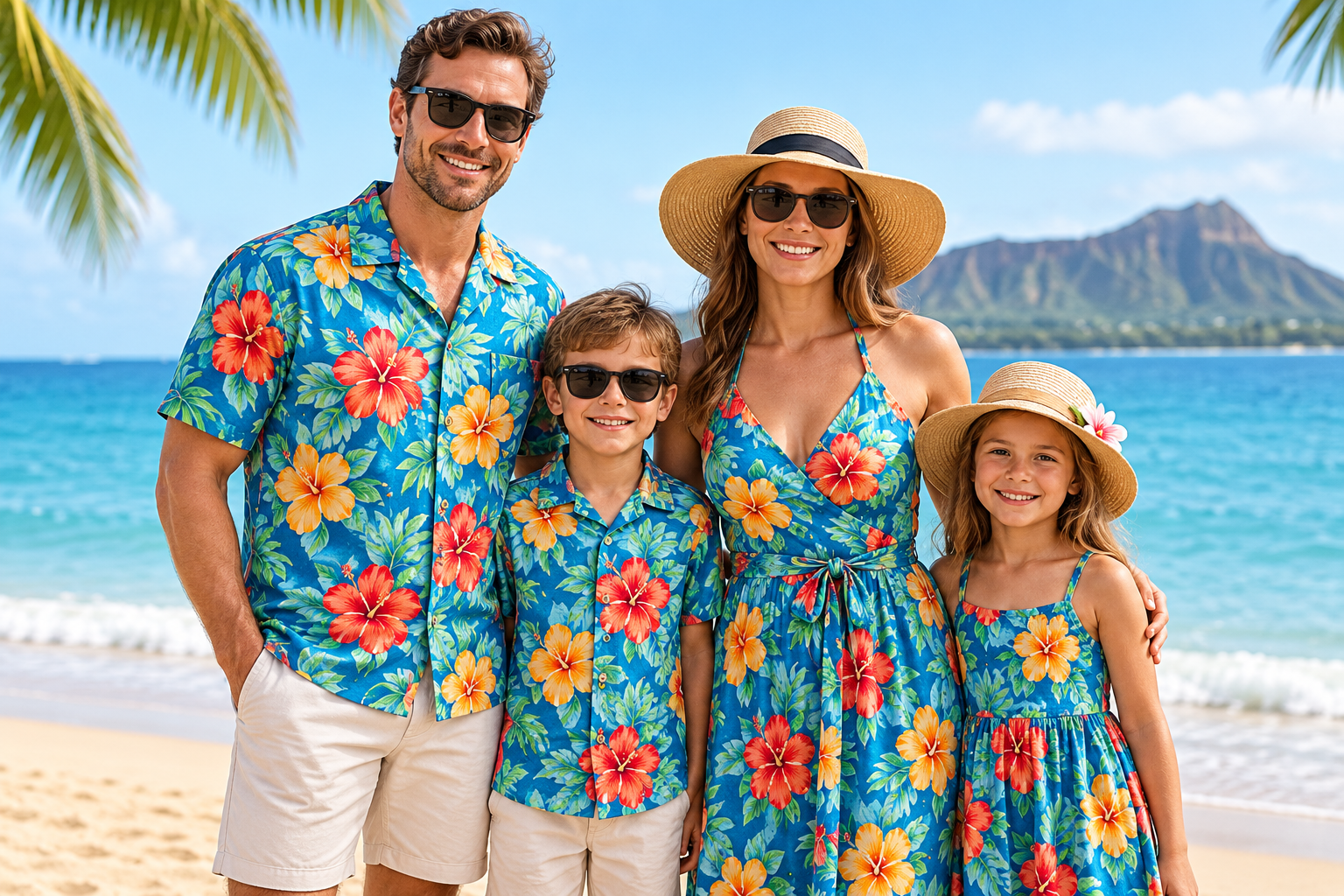 Matching Aloha Shirts and Dresses