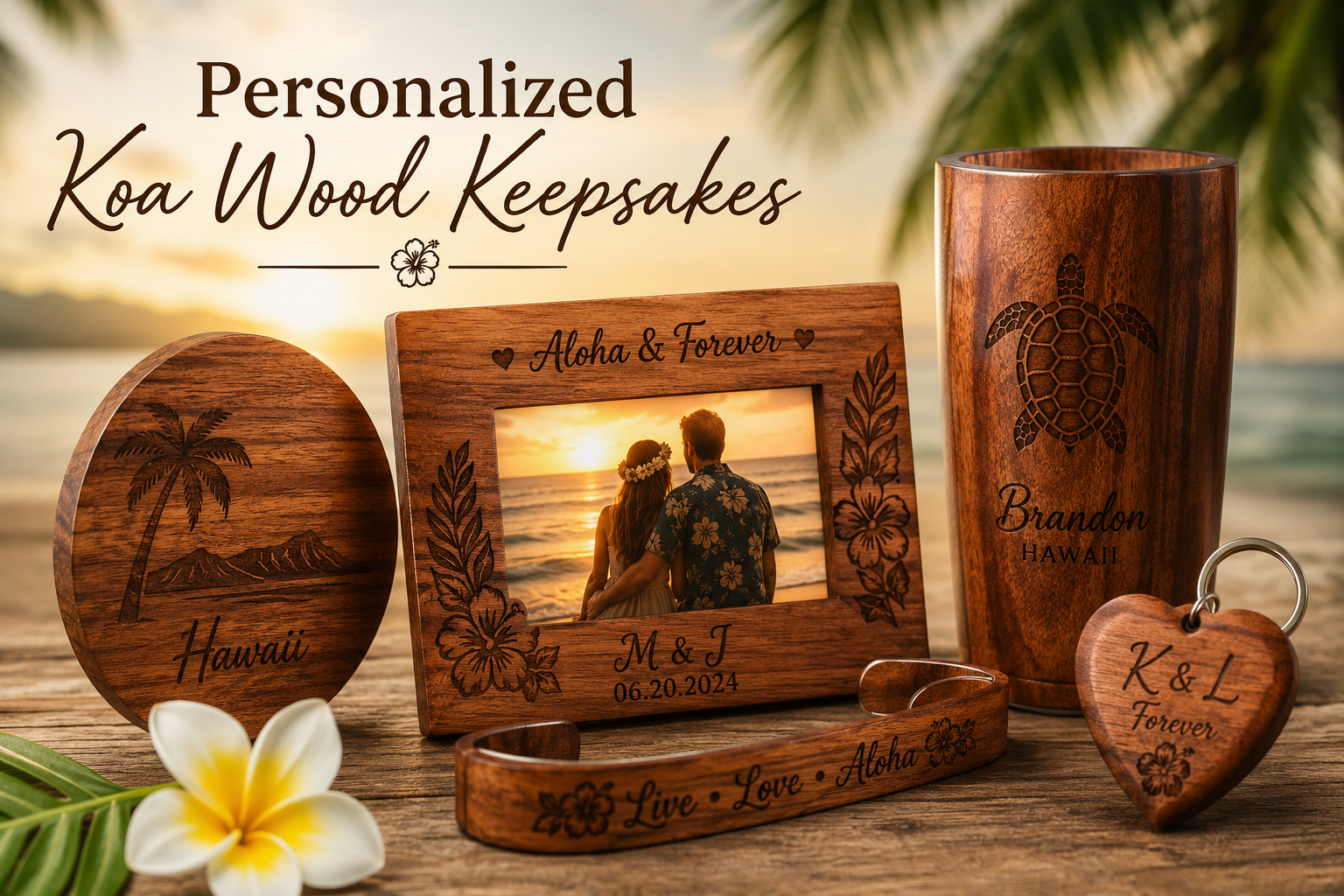 Personalized Koa Wood Keepsakes