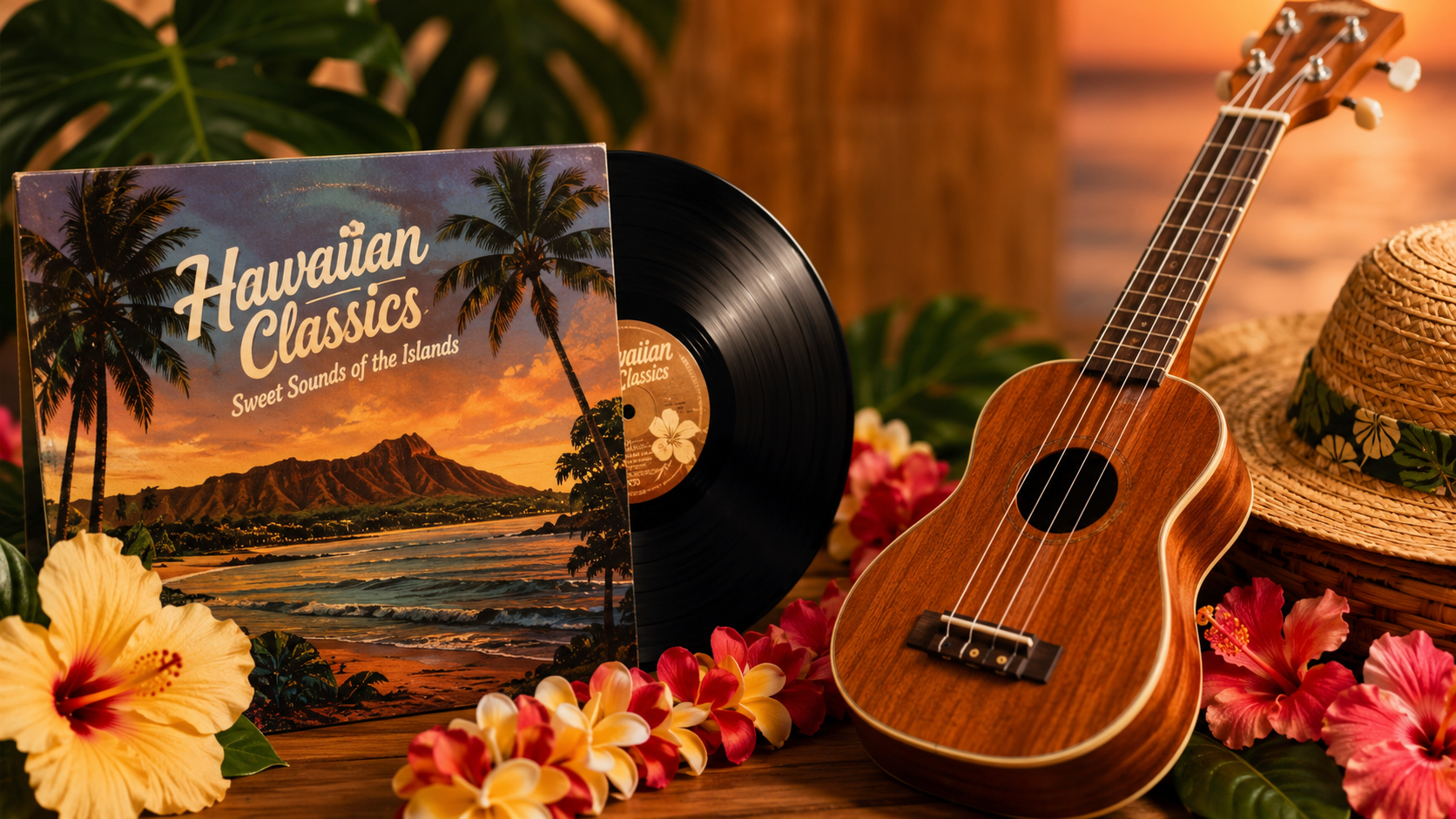 Hawaiian Music on Vinyl or Ukulele