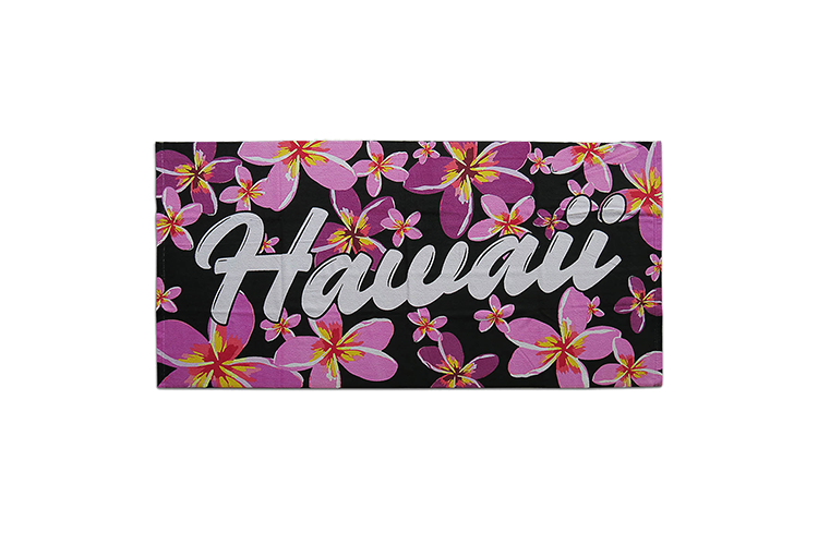 Hawaii Plumeria Microfiber Beach Towel