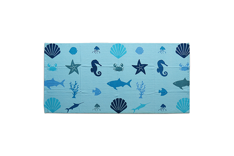 Sea Life Microfiber Beach Towel