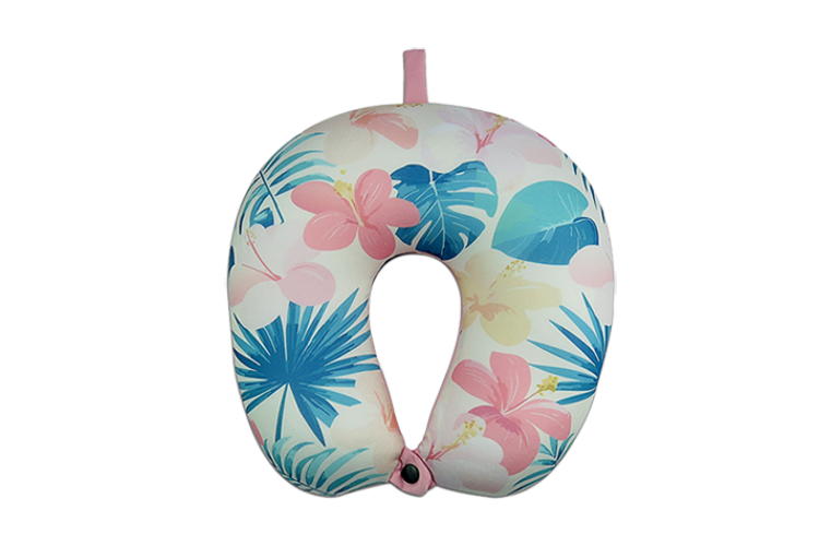 Pastel Floral Neck Pillow
