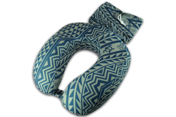 Blue Tapa Foam Neck Pillow