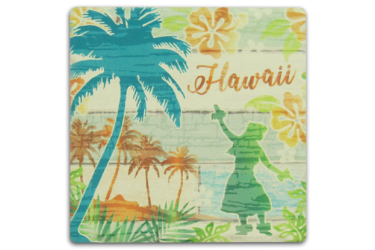 Hula Palms Coaster