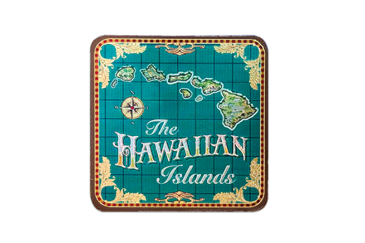 Hawaiian Map Magnet