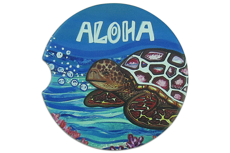 Honu Bubbles Car Coaster