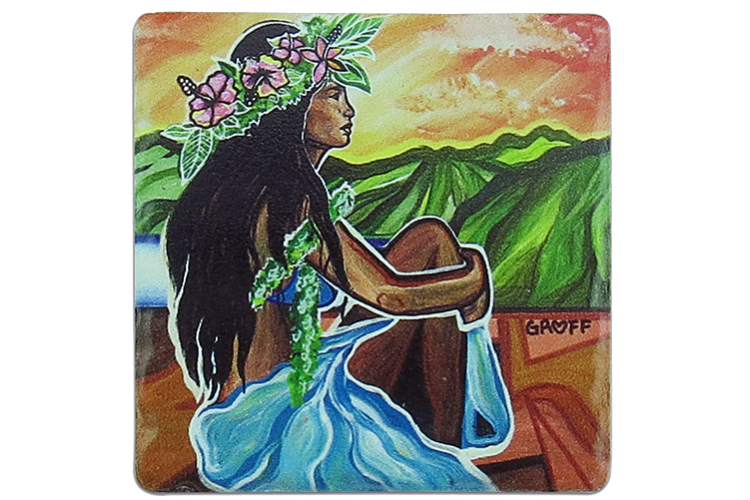 Sandstone Wahine Sitting Magnet