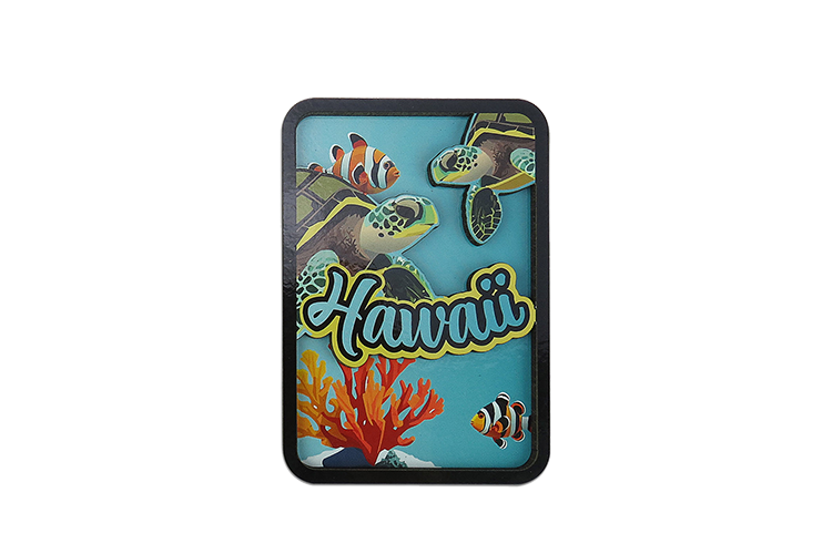 Hawaii Ocean MDF Magnet