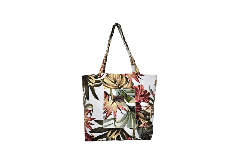 Vintage Hibiscus Medium Tote
