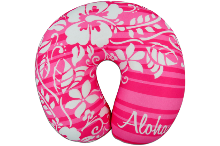 Pink Floral Neck Pillow