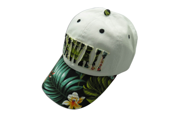 Hawaii Floral Fabric Cap